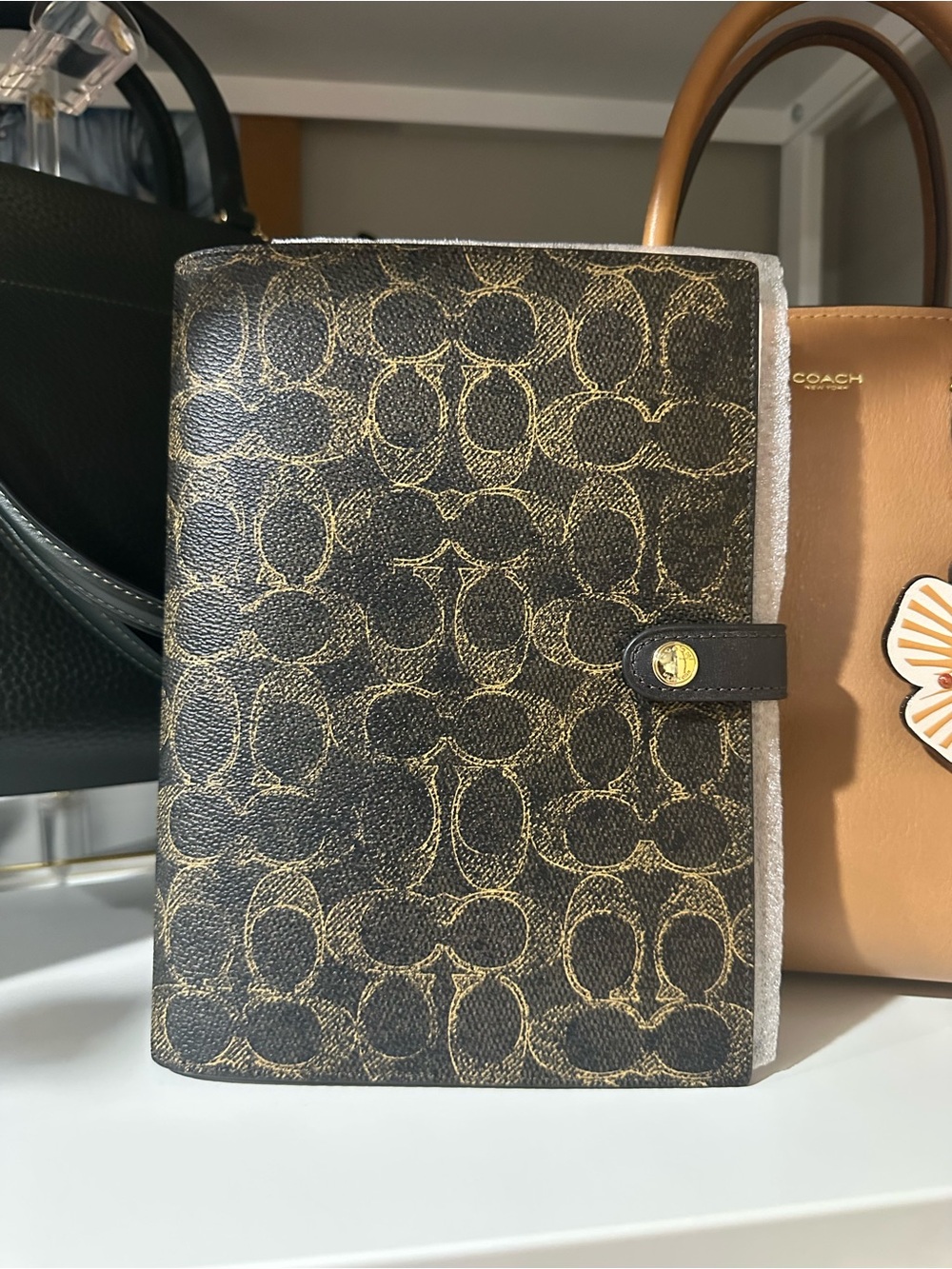 New Coach Loved Leather Notebook